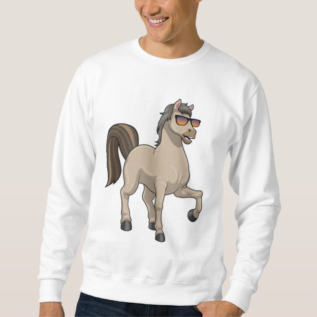 Moletom Cavalo de Óculos de Sol (Frente)