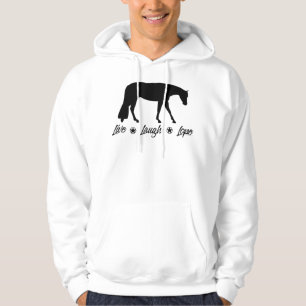 Moletom Cavalo de Prazer Ocidental Equestrian Live Laugh L