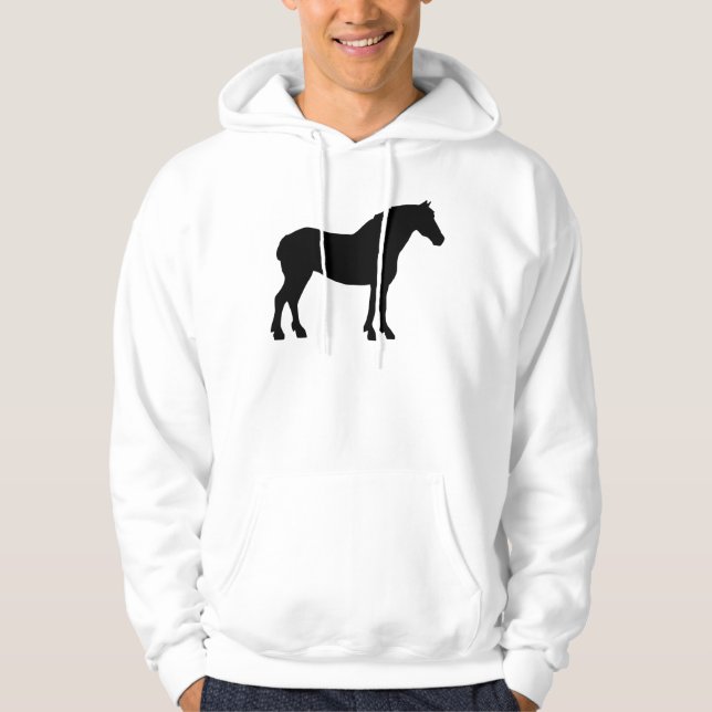 Moletom Cavalo de Rascunho (preto) (Frente)