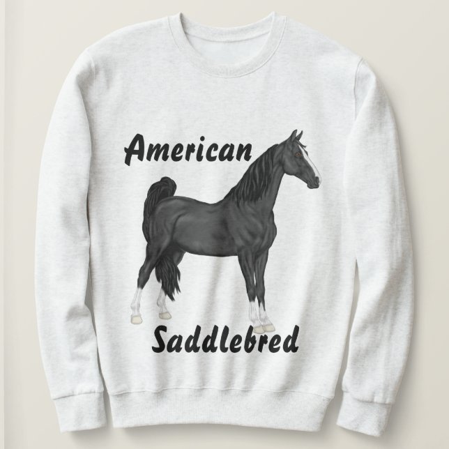 Moletom Cavalo-de-sela americano (Frente do Design)