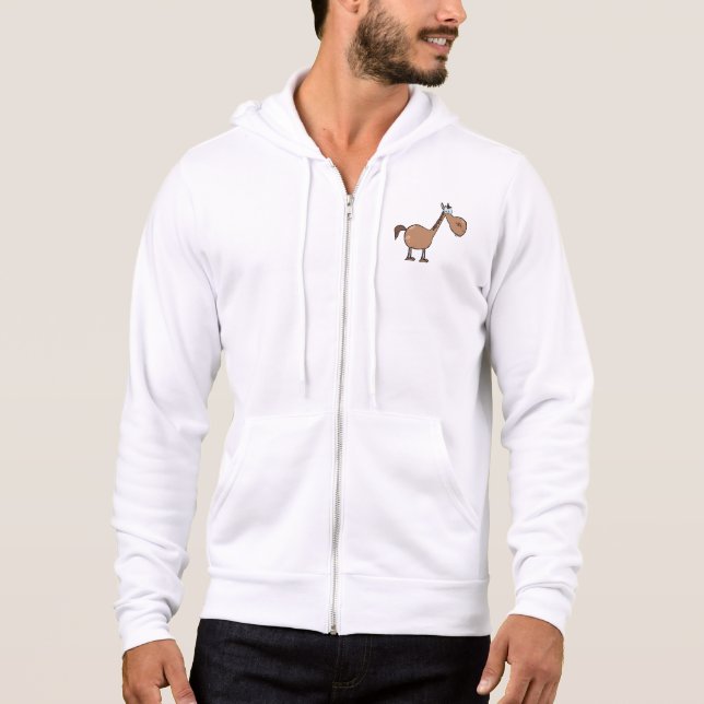 Moletom Cavalo Derpy Engraçado Garanhão Marrom Bobo (Frente)