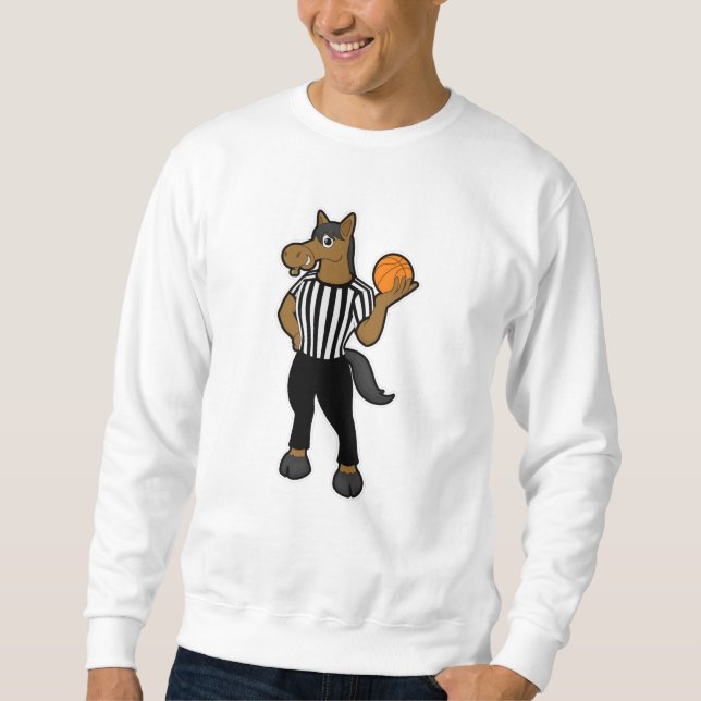 Moletom Cavalo em referência com basquete e assobio (Frente)