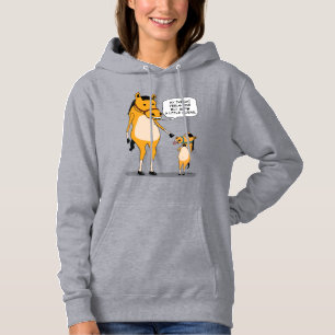 Moletom Cavalo grande engraçado e bonito e cavalo pequeno