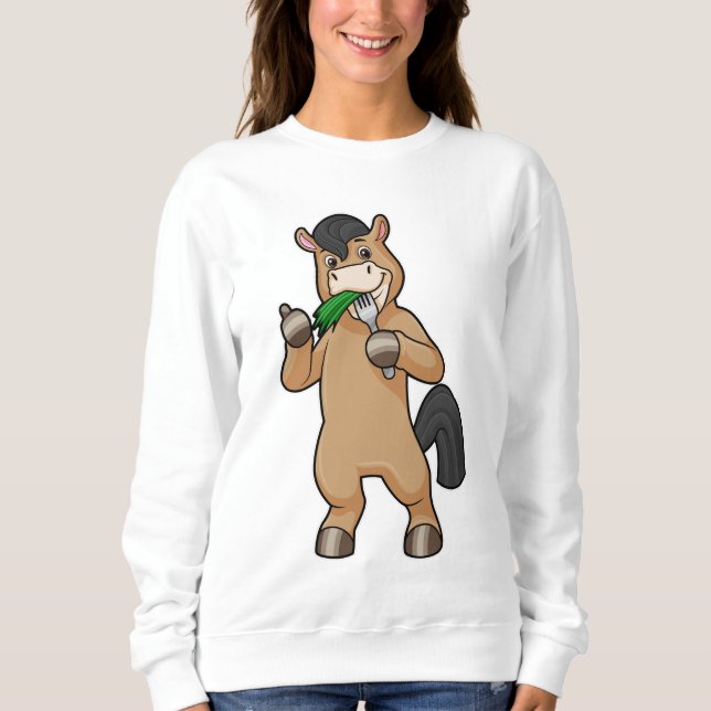 Moletom Cavalo na Comida de Vegan (Frente)