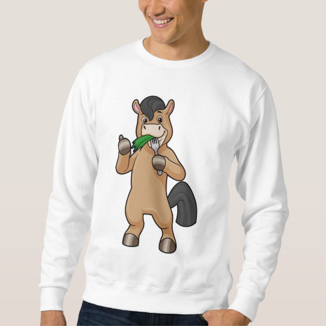 Moletom Cavalo na Comida de Vegan (Frente)