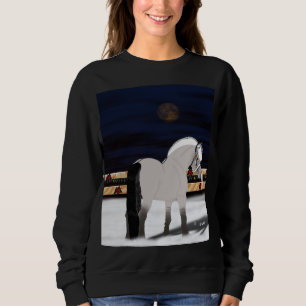 Moletom Cavalo norueguês bonito do fiorde na neve