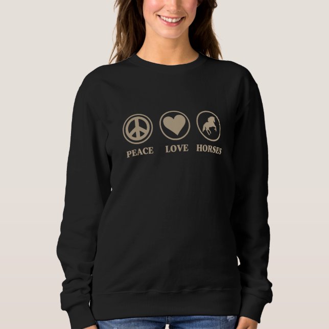 Moletom Cavalos de Paz e Amor (Frente)