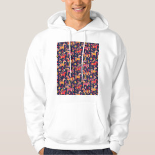 Moletom Cavalos escandinavos: Design decorativa sem costur