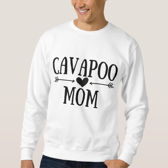 Moletom Cavapoo Mãe Funny Cavapoos Presente para Mulheres  (Frente)