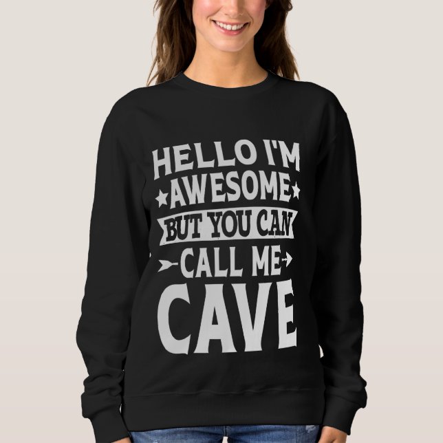 Moletom Cave Surname Me Chame Cave Family Team Sobrenome C (Frente)