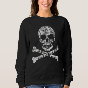 Moletom Caveira de Pirata e Ossos Cruzados Marinheiro da T