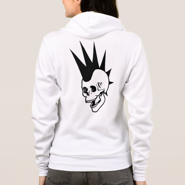 Moletom Caveira de Punk Personalizável (Verso)