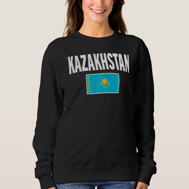 Moletom Cazaquistão Kazakh Flag Souvenir Premium (Frente)