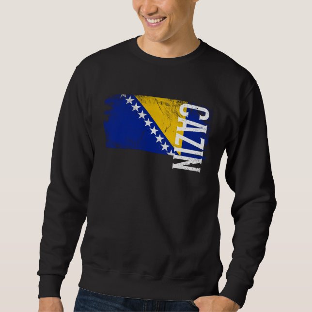 Moletom Cazin Bosnia Flag For Bosnian Men Women Kids (Frente)
