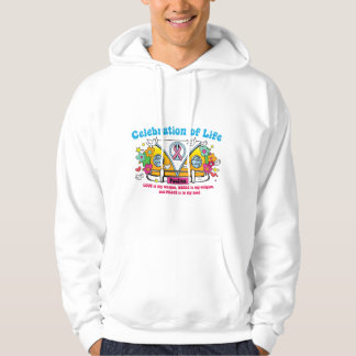 Moletom Celebração da vida! Hoodie dos homens