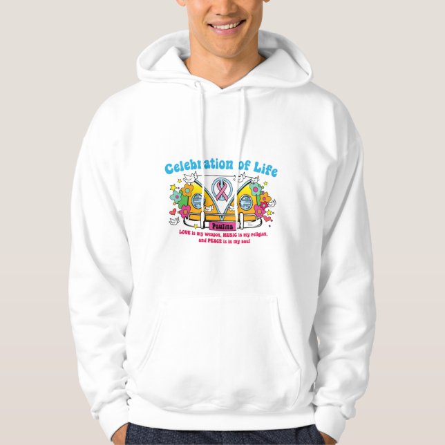 Moletom Celebração da vida! Hoodie dos homens (Frente)