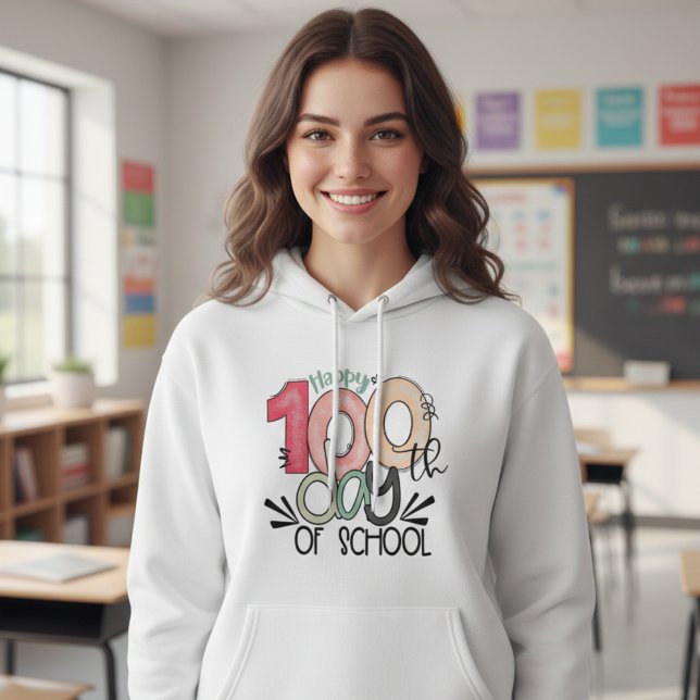 Moletom Celebração de 100 Dias de Escola Básica (Criador carregado)