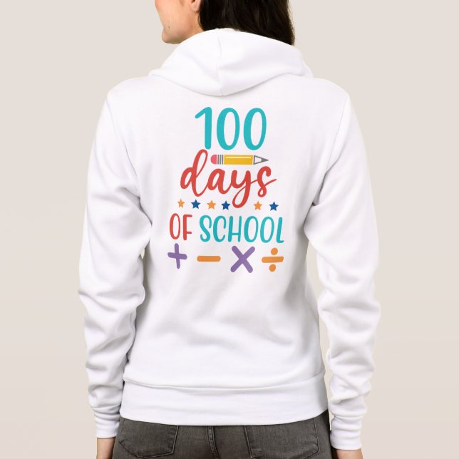 Moletom Celebração dos 100 Dias de Escola (Verso)