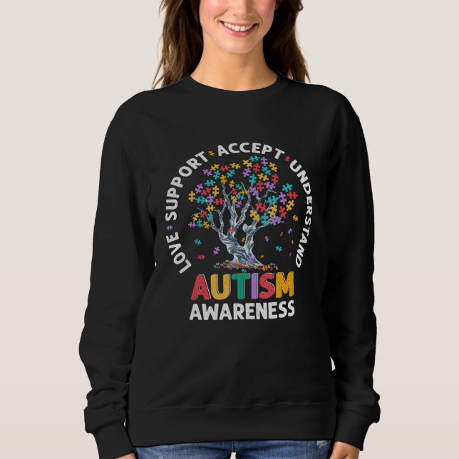 Moletom Celebrate Your Niece or Nephew with Our Autism Awa (Frente)
