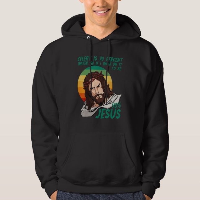Moletom Celery Easter Passover Funny Sarcastic Jesus Faith (Frente)