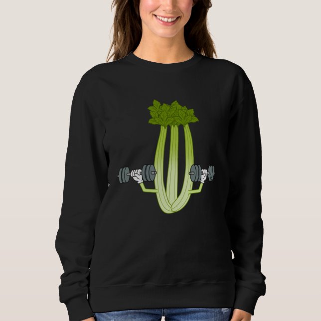 Moletom Celery Workout Ironic Gym Powerlifting Leek (Frente)