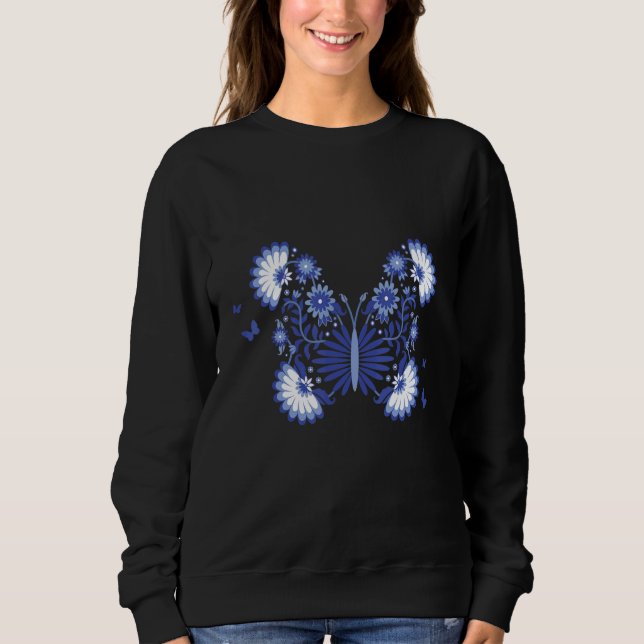 Moletom Celestial Tropics Navy Butterfly (Frente)