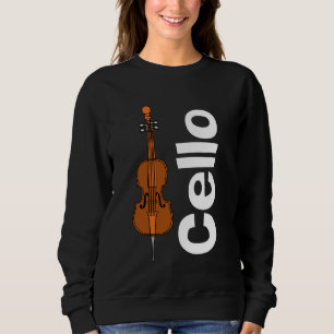 Moletom Cello e Texto Branco