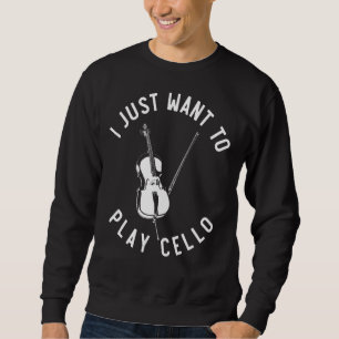 Moletom Cello Player Música Eu Só Quero Tocar Cello Cel