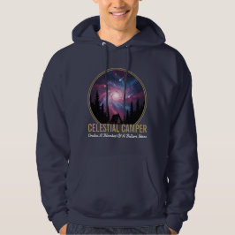Moletom Cena Noturna da Galáxia do Acampamento Celestial