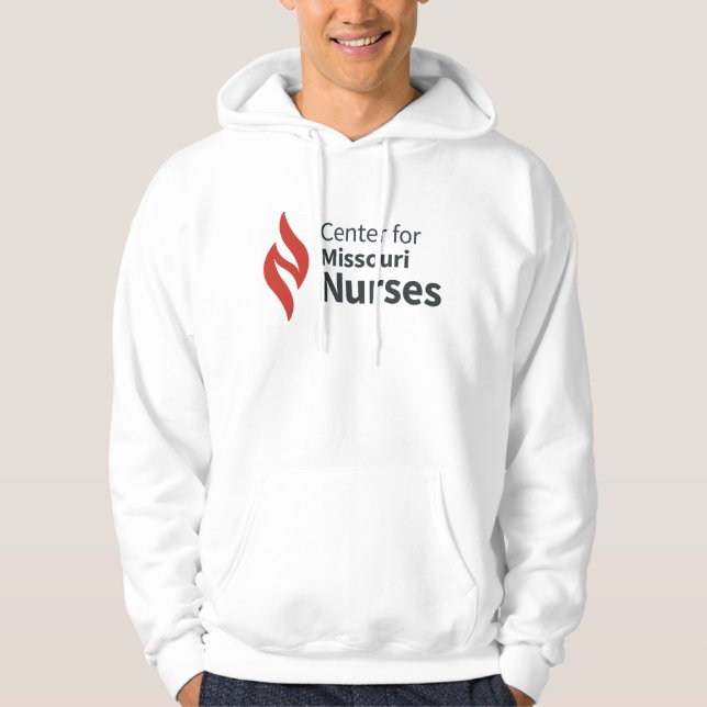 Moletom Center for Missouri Nurses White Hoodie (Frente)