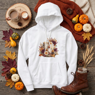 Moletom Centro de Mesa Floral com Vela de Outono Rústico