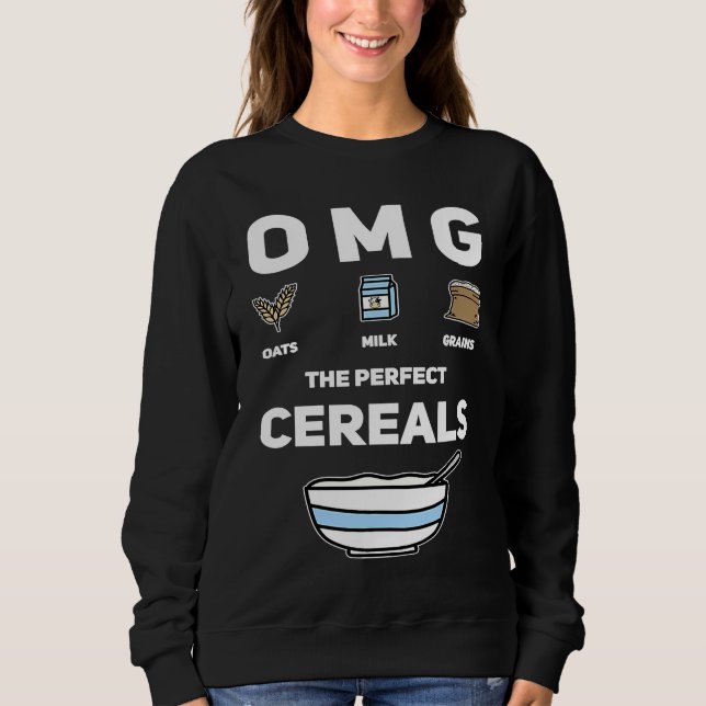Moletom Cereais perfeitos de aveia para o café da manhã OM (Frente)