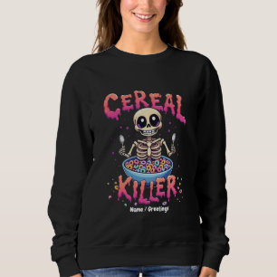 Moletom Cereal Killer Breakfast Cereal Engraçado Skeleton