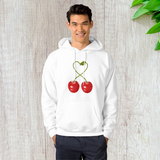 Moletom Cerejas Com Stems Mens Hoodie (Criador carregado)