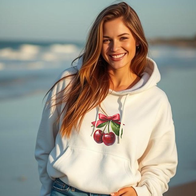 Moletom Cerejas Com Um Arco (Cherries with a bow, Hoodie)