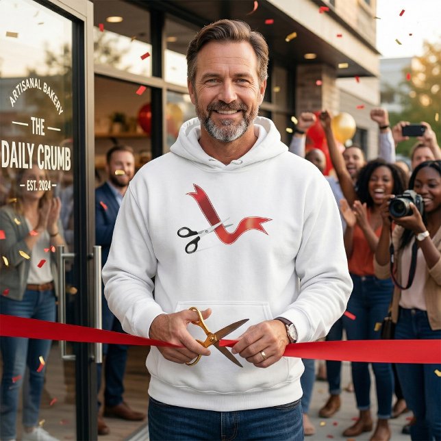 Moletom Cerimônia de Abertura Tesoura Cortando Fita (Criador carregado)