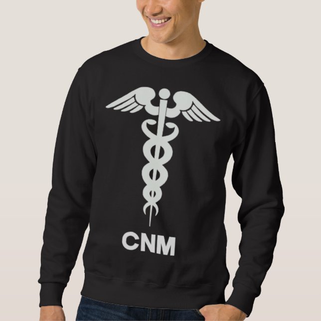 Moletom Certified Nurse Midwife CNM Caduceus Medical Symbo (Frente)