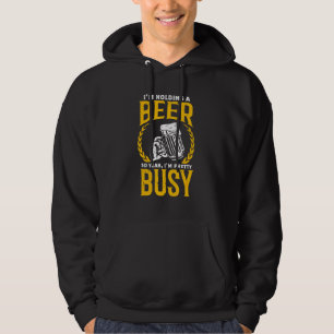 Moletom Cerveja dizendo para Beer Drinker Eu estou seguran