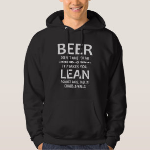 Moletom Cerveja Faz Você Se Inclinar Contra Bares Cervejar