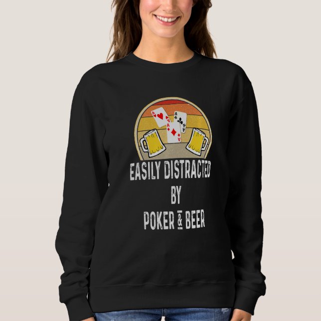 Moletom Cerveja Gif Facilmente Distraída Por Poker Beer Pr (Frente)