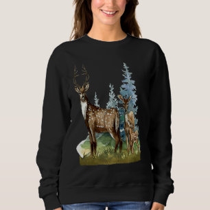 Moletom Cervo Veado Natureza Vida Selvagem Galhada Florest