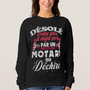Moletom Cette filet est déjà prize par motard qui déchire