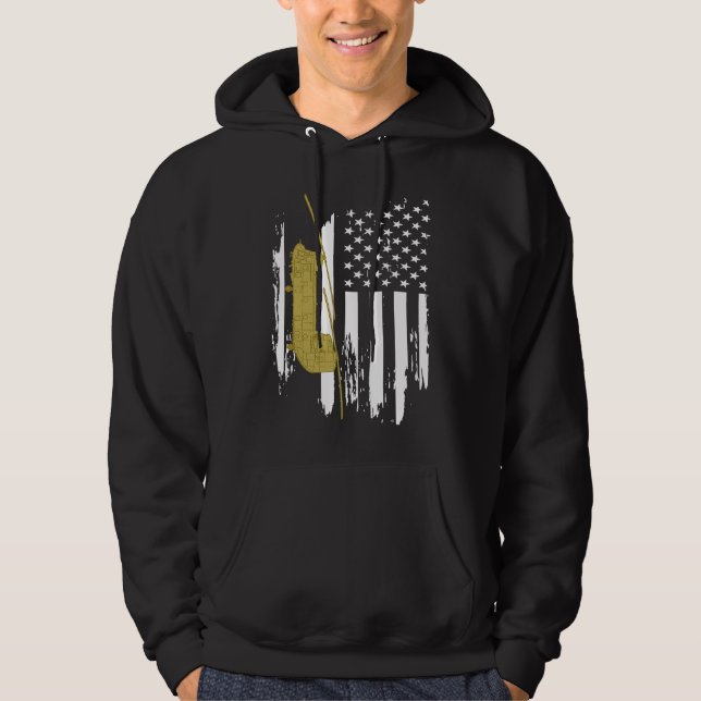 Moletom CH 47 Chinook Military Helicopter American Flag (Frente)