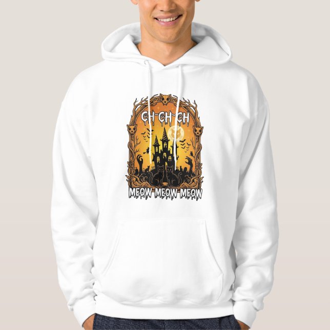 Moletom Ch Meow Halloween Castelo Assombrado_1 (Frente)