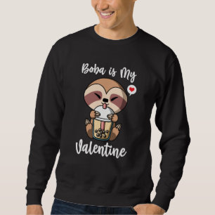 Moletom Chá de Bolhas é Meu Sloth de São Valentim Anti Dia