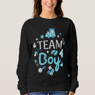 Moletom Chá de fraldas de Revisão de Gênero do Team Boy