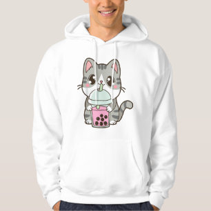Moletom Chá de Leite com Bolhas de Gato Kawaii Kawaii Anim