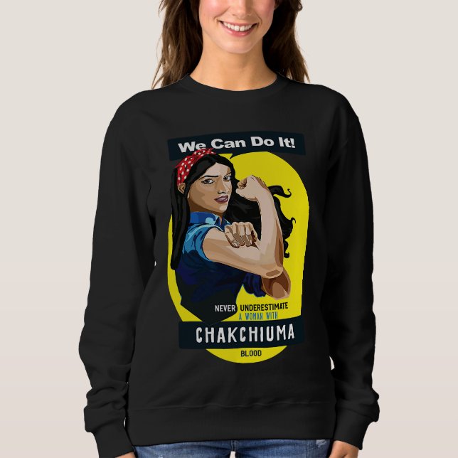 Moletom Chakchiuma Native American Indian Woman No Underes (Frente)