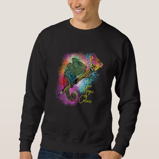 Moletom Chameleon Butterfly Colorida (Frente)