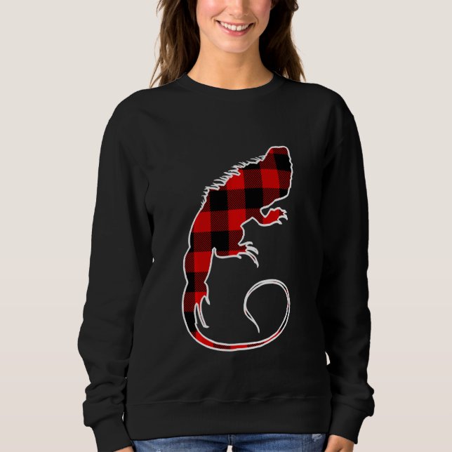 Moletom Chameleon Red Buffalo Xadrez Lizard Correspondendo (Frente)